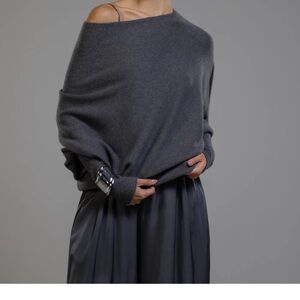 Jaki Asymmetric Draped | Charcoal
